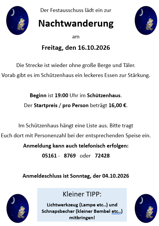 Nachtwanderung